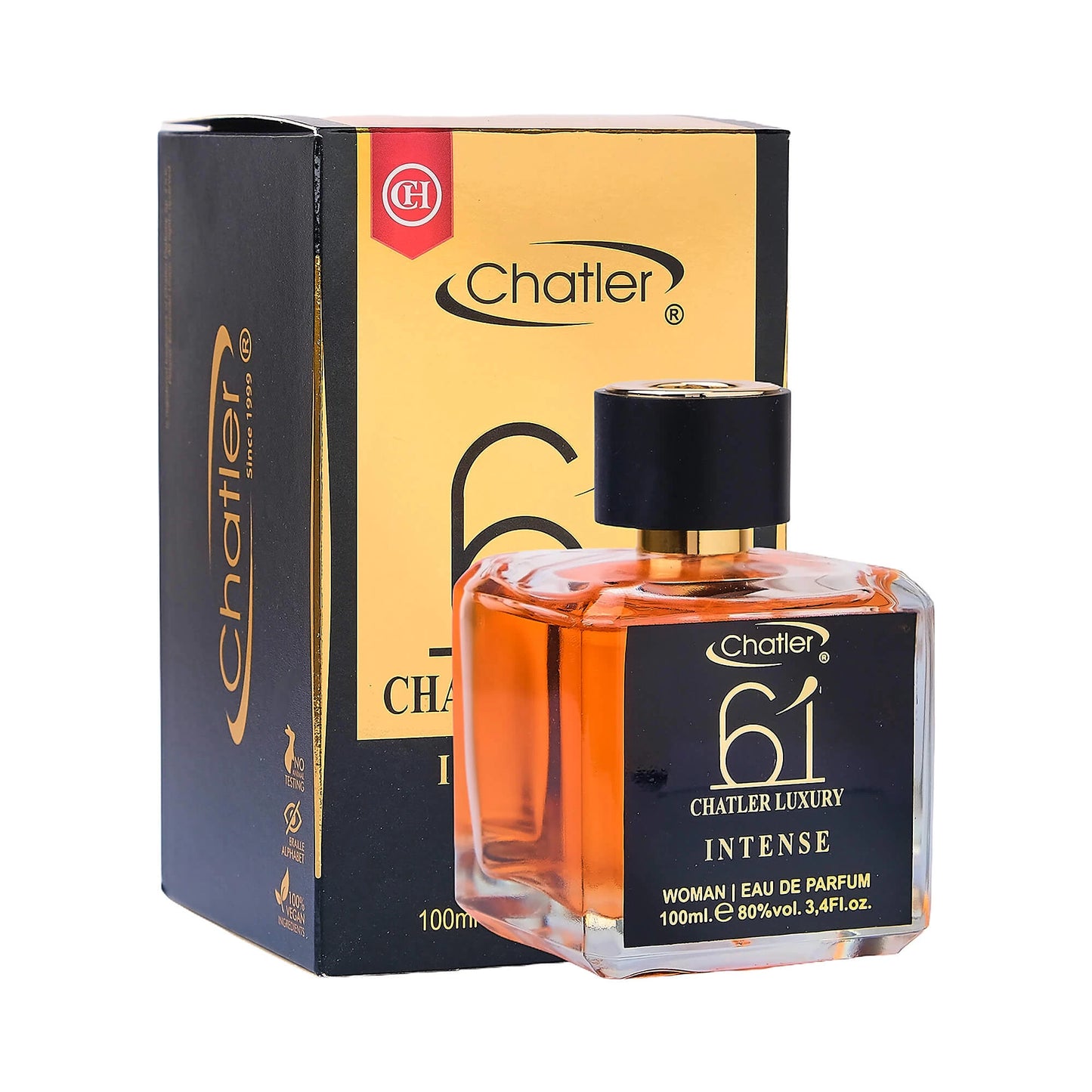 Apa de parfum Chatler – 61 Intense Luxury Femme 100 ml – Inspirat din G.A. Si Intense