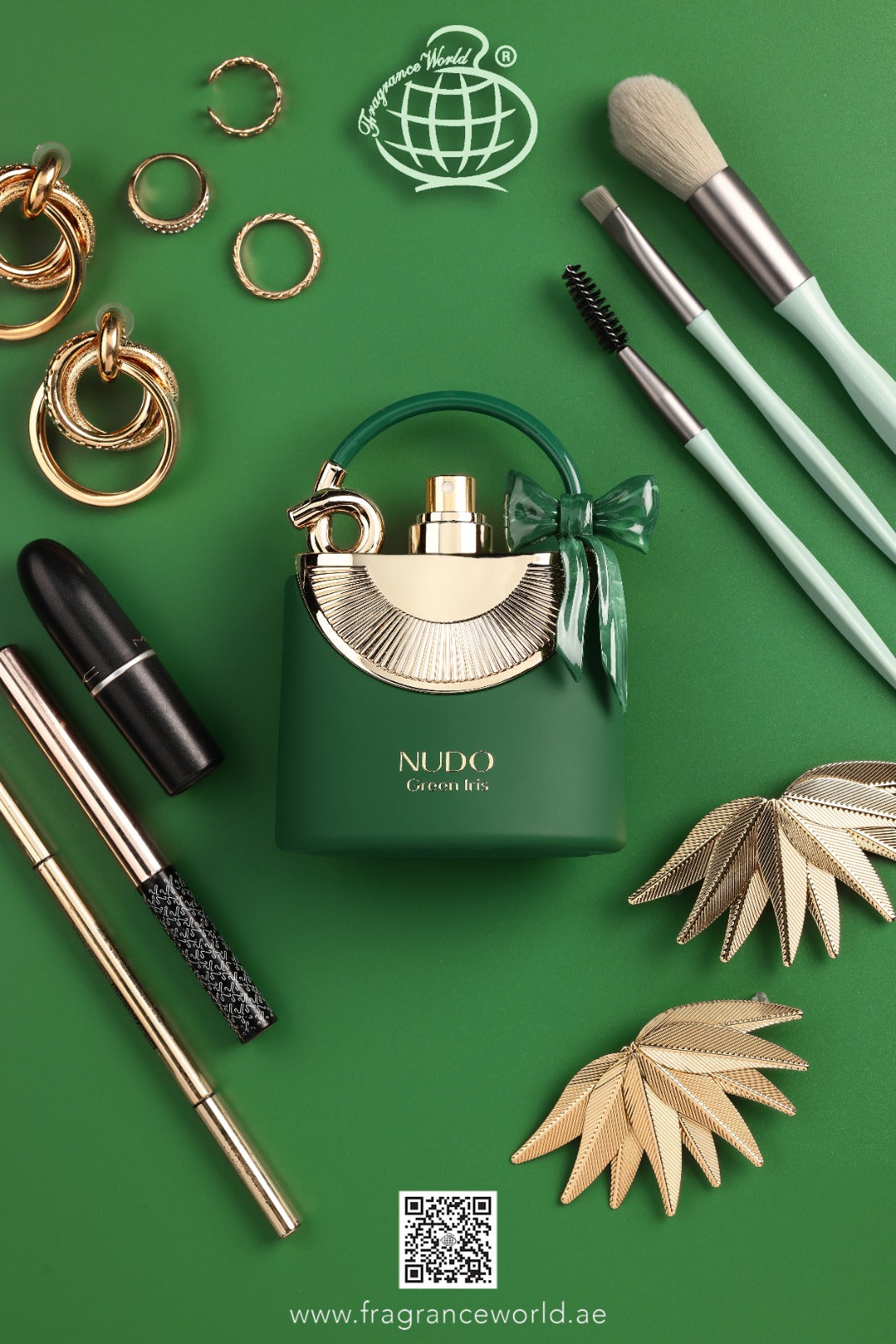 Apa de Parfum Nudo Green Iris by Fragrance World, Femei, 100 ml