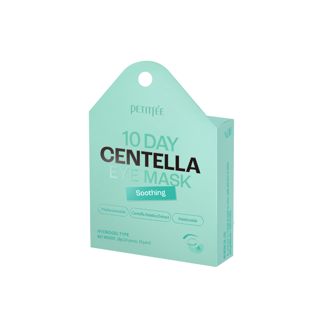 10 Days – Plasturi de hidrogel pentru ochi cu centella (20 buc) | Petitfee