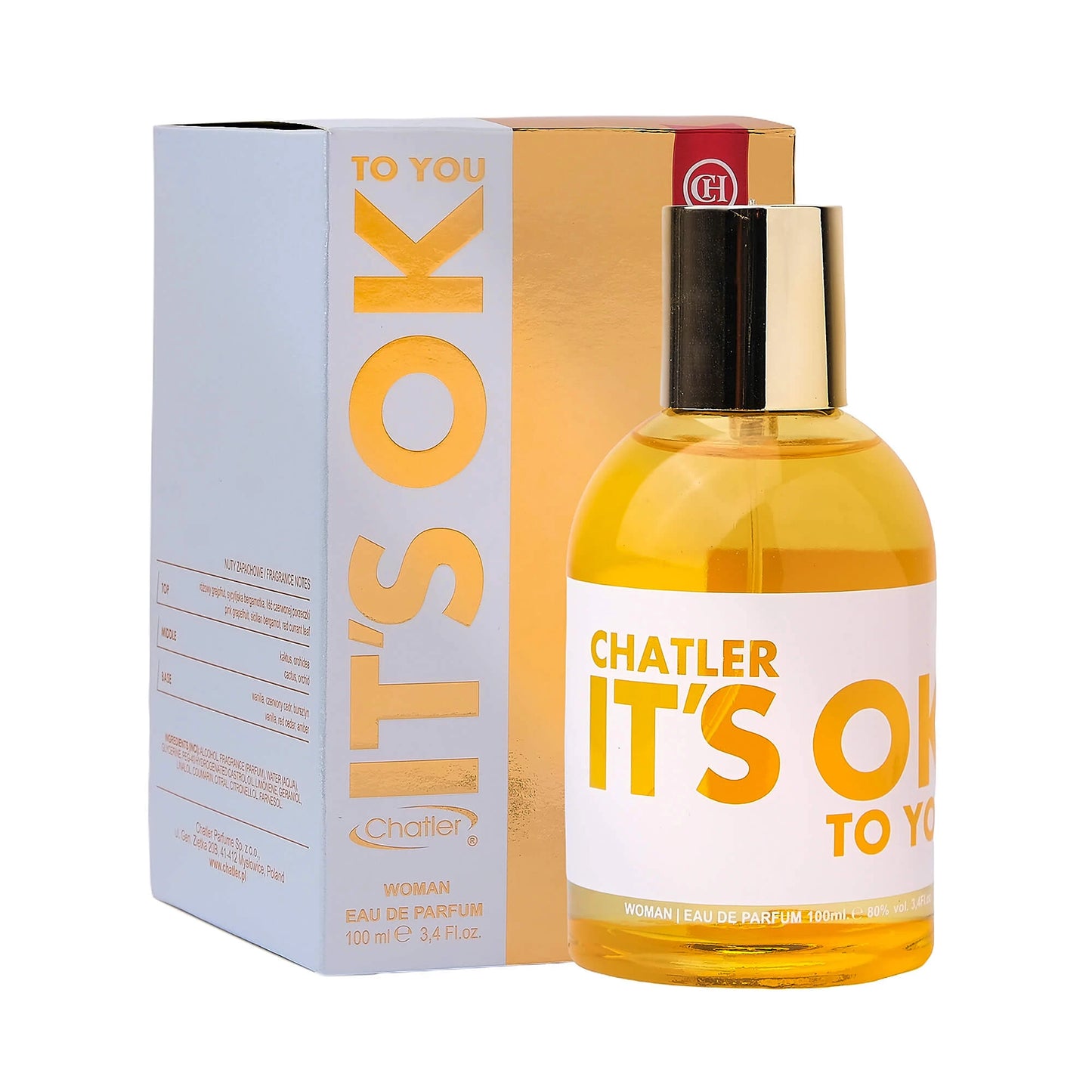 Apa de parfum Chatler – It’s OK To You 100 ml – Inspirat din Calvin K. In2U