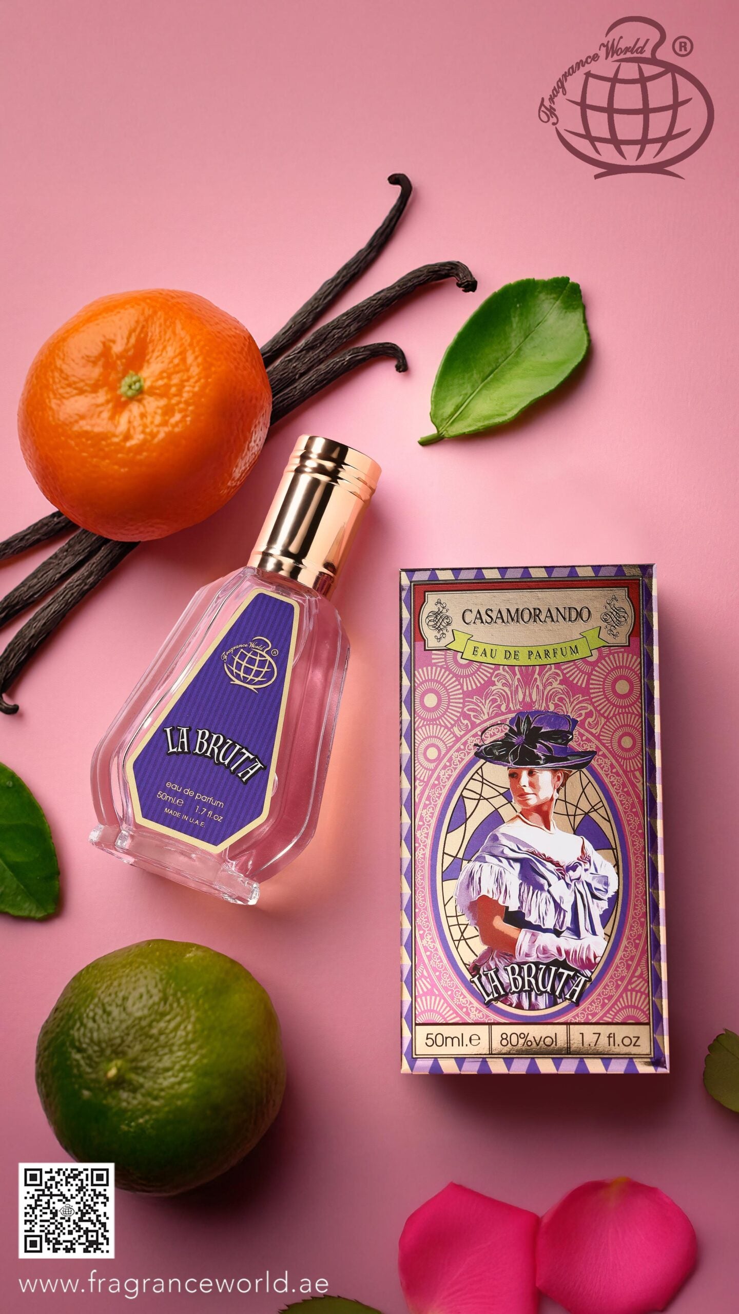 Apa de Parfum Casamorando La Bruta by Fragrance World, Femei, 50 ml