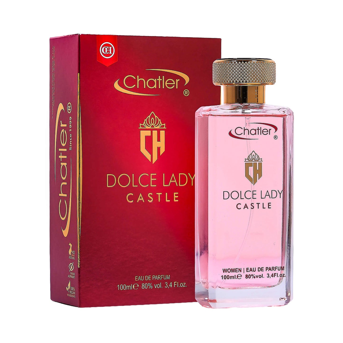 Chatler Eau de Parfum – Dolce Lady Castle 100 ml – Inspired by Dolce & Gabbana Q