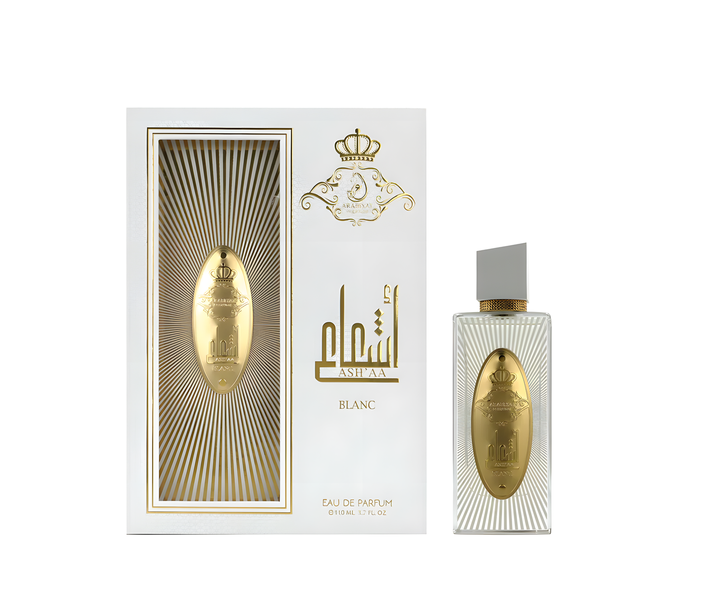 Apa de Parfum Arabiyat Prestige Ash’aa Blanc, Unisex, 110 ml