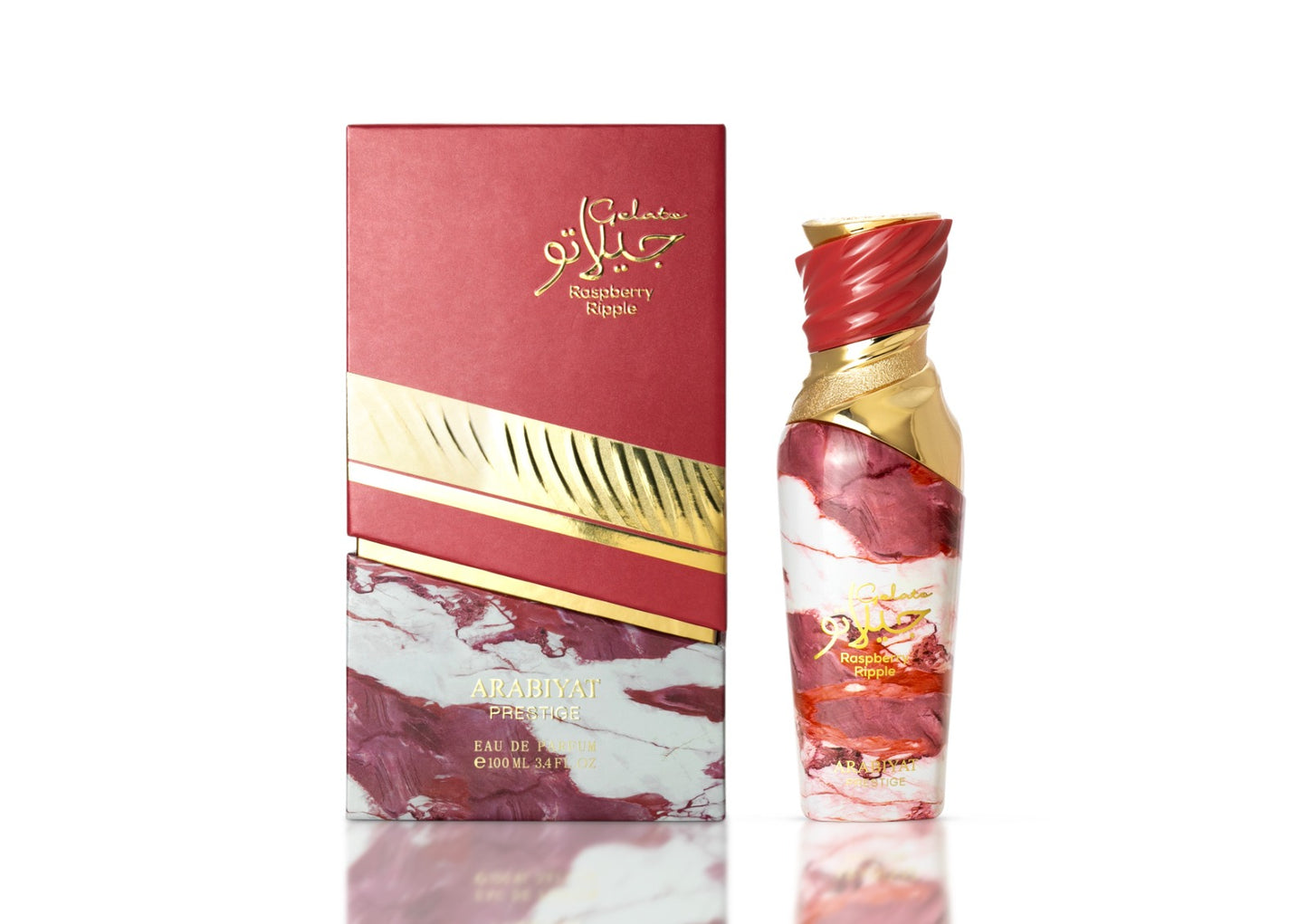Apa de Parfum Arabiyat Prestige Gelato Raspberry Ripple, Femei, 100 ml