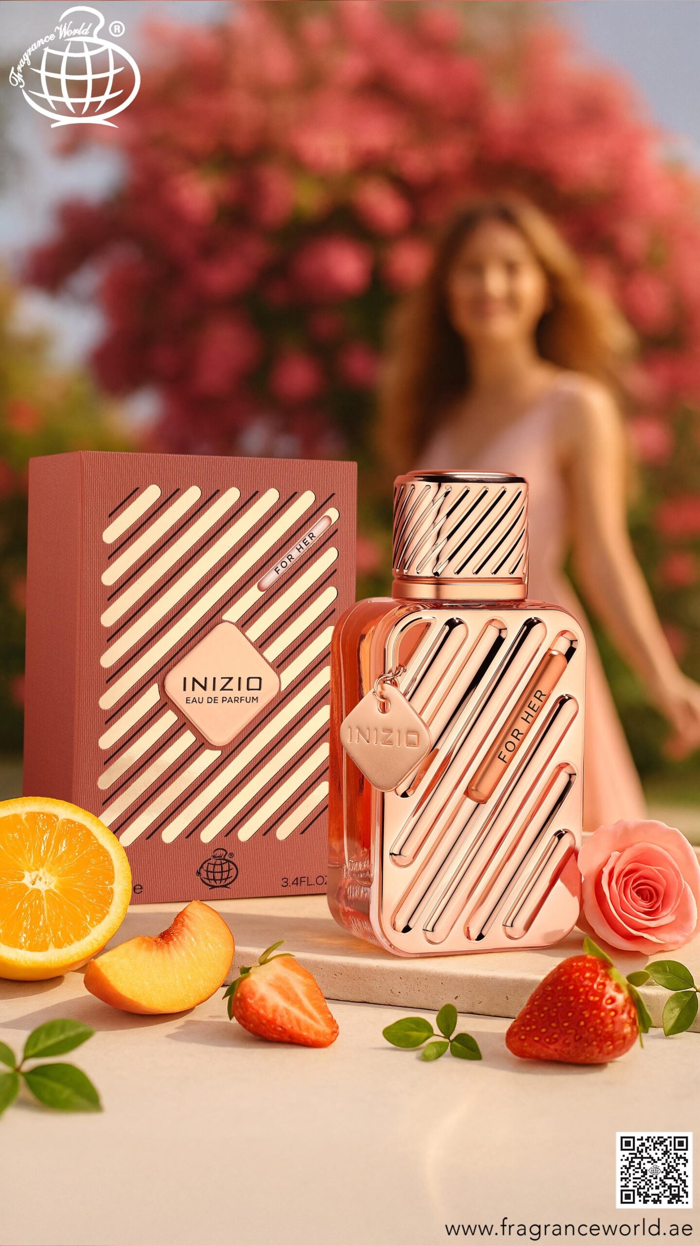Apa de Parfum Inizio for Her by Fragrance World, Femei, 100 ml