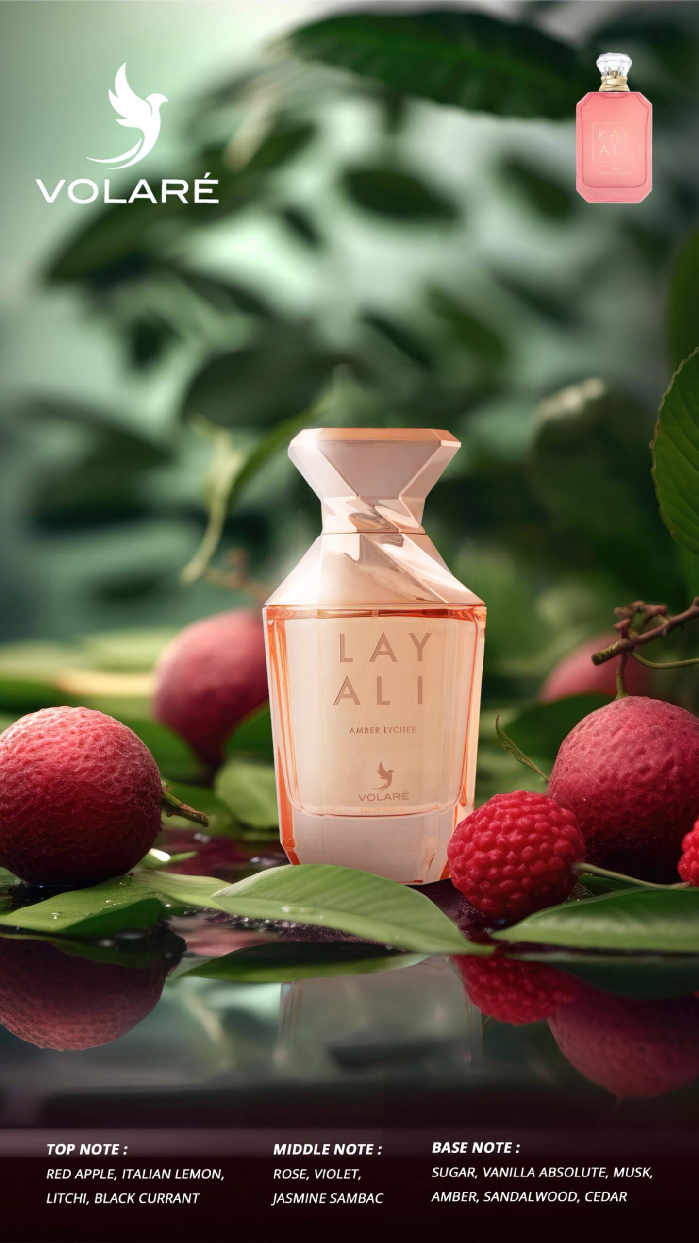 Apa de Parfum Layali Amber Lychee by Mamlakt Al Oud, Unisex, 100 ml