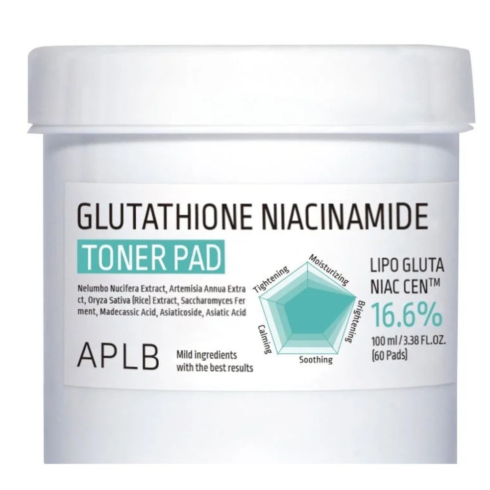 APLB Glutathione Niacinamide Toner Pad, 60pads
