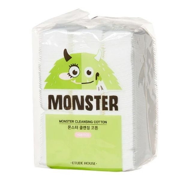 Etude Monster Cleansing Cotton, Dischete Demachiante, 408 buc