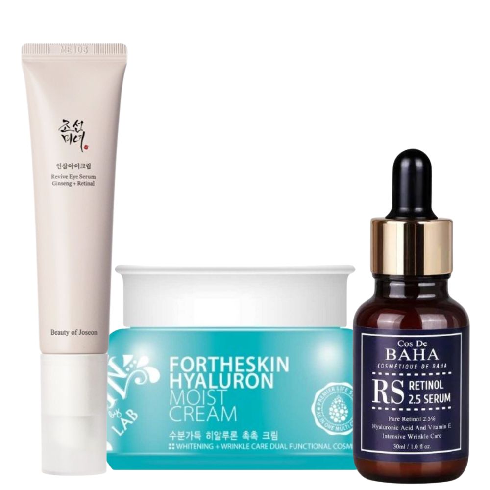 Anti-Aging Power (Retinol Serum + Retinal Eye Cream + Face Cream)