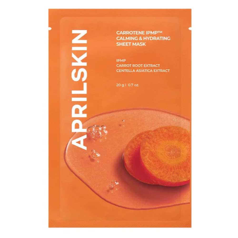 Aprilskin Carrotene IPMP Calming and Hydrating Sheet Mask, 20g