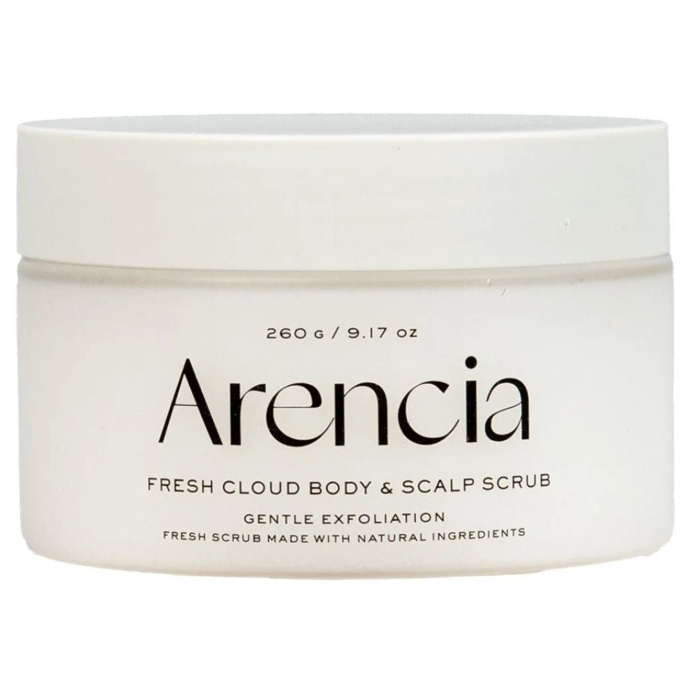 Arencia Fresh Cloud Body and Scalp Scrub, White Tea and Neroli, 260g
