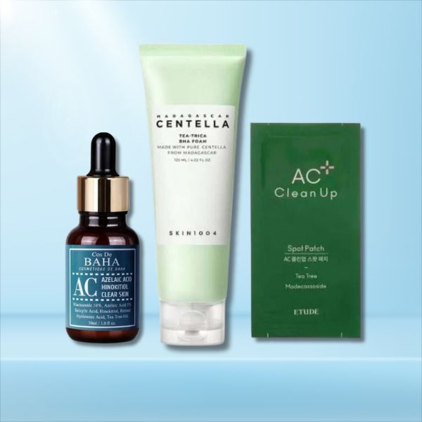 ByeBye Acne (Skin1004 Cleanser + Cos de Baha Serum + Acne Patches)
