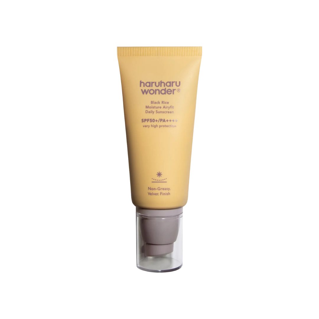 Crema lejera de protectie solara cu extract de orez negru SPF 50+ PA++++ finish mat, 50ml | Haruharu Wonder