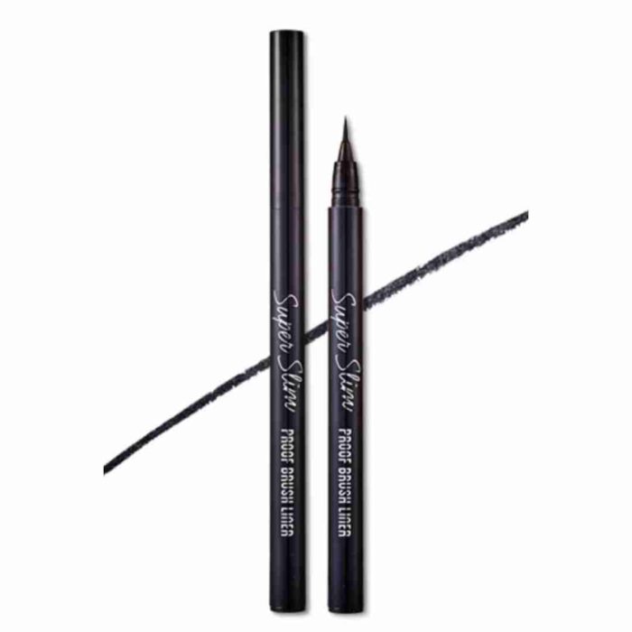 Tus de ochi Coreean, Super Slim Proof Brush Liner, Etude House, 1.5mm