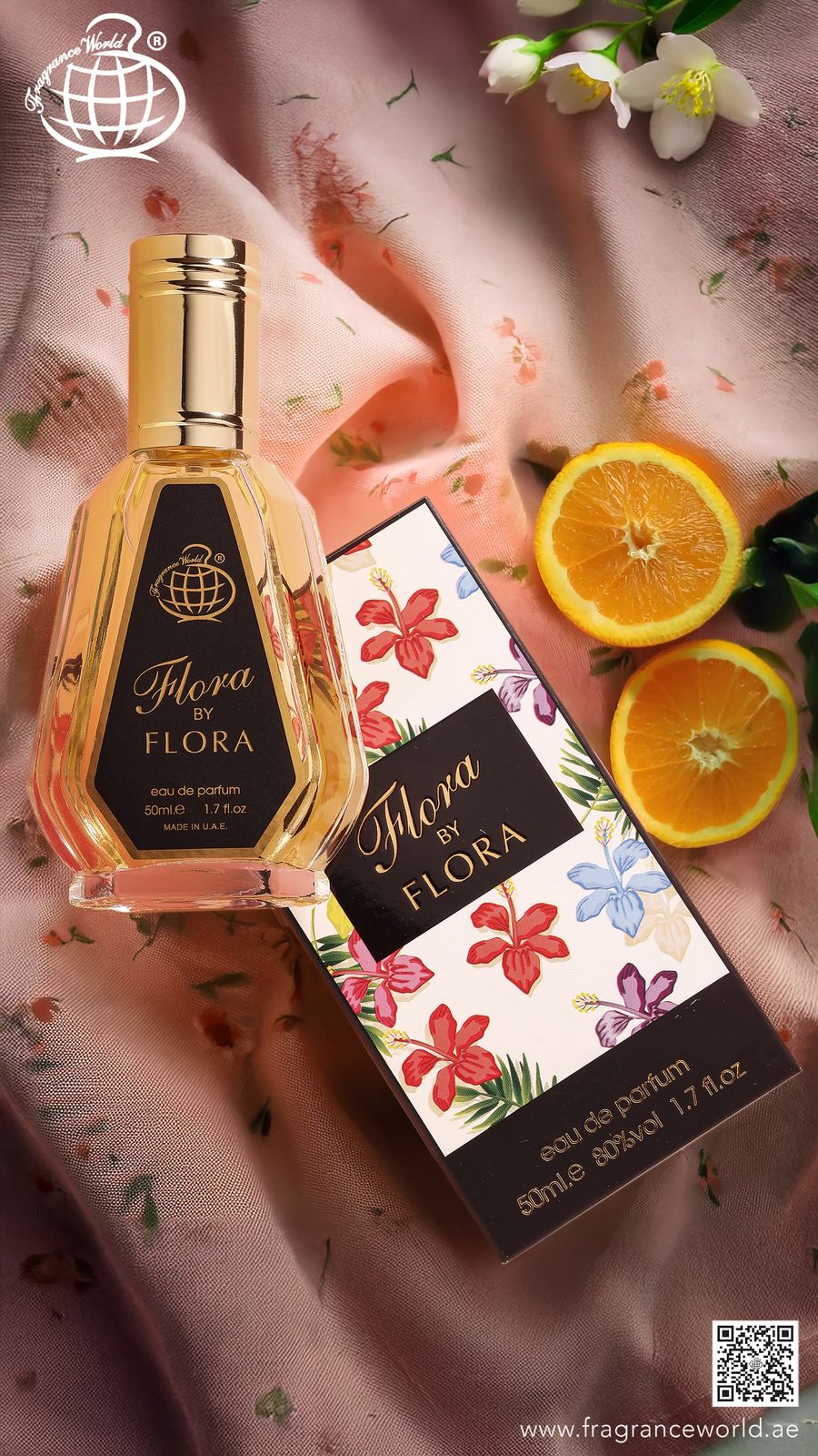 Apa de Parfum Flora by Flora by Fragrance World, Femei, 50 ml