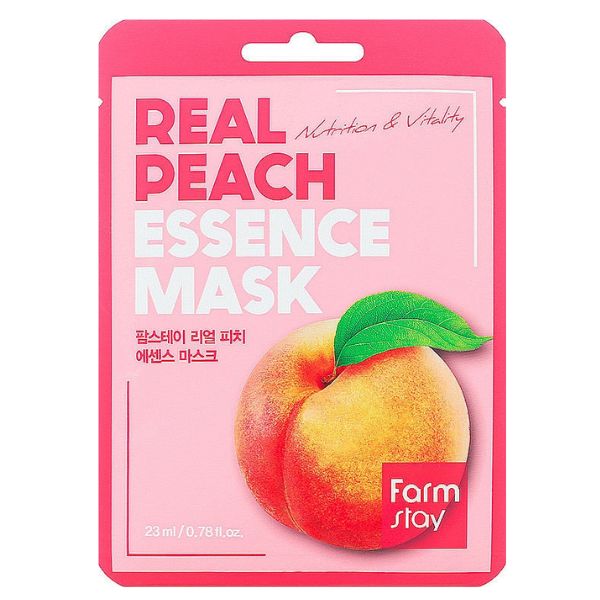 Farmstay Real Peach Essence Mask, 23ml