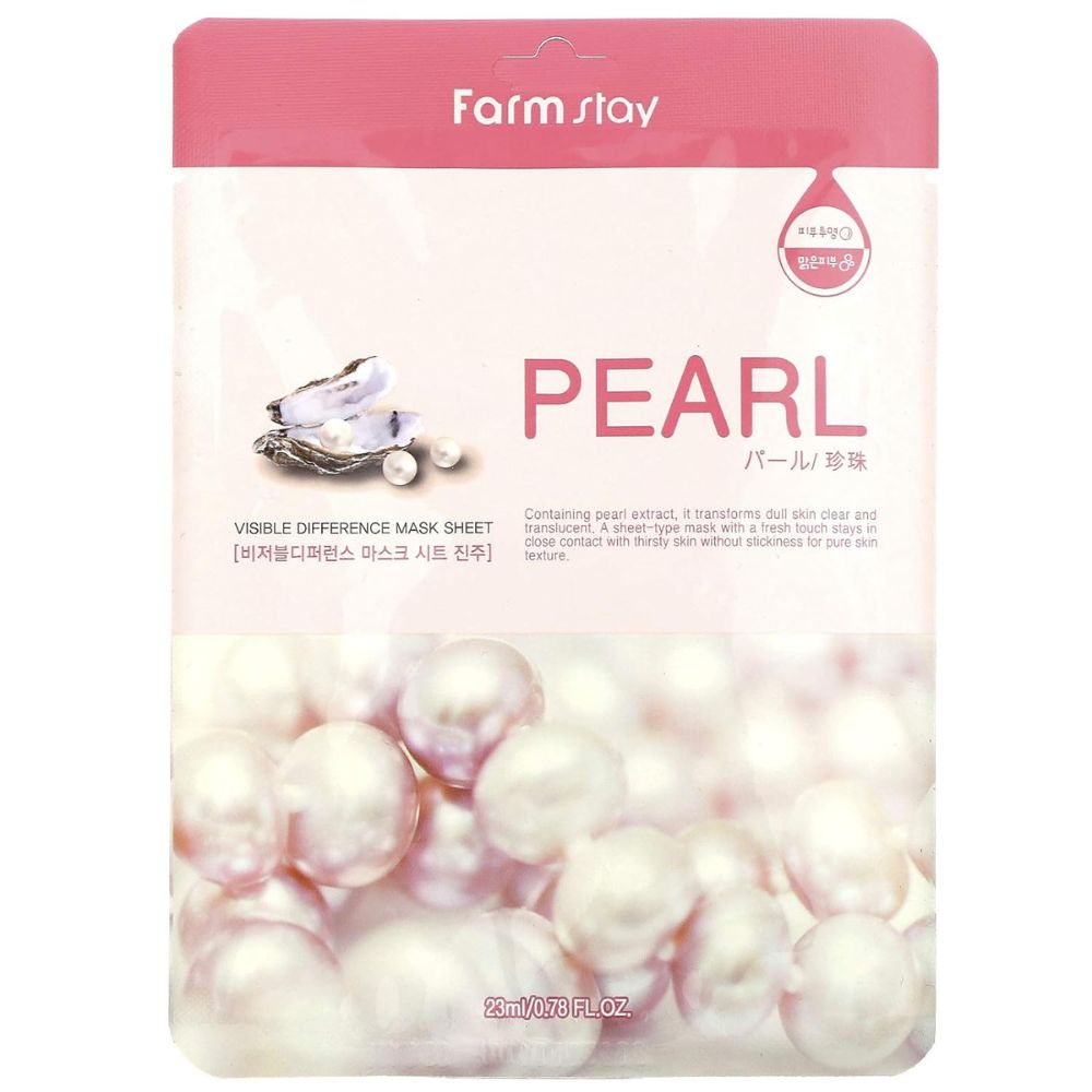 Farmstay Visible Difference Pearl Sheet Mask, 23ml