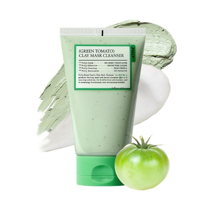 GREEN TOMATO CLAY MASK CLEANSER - Cleanser 2-In-1 Pentru Curatarea Profunda A Porilor