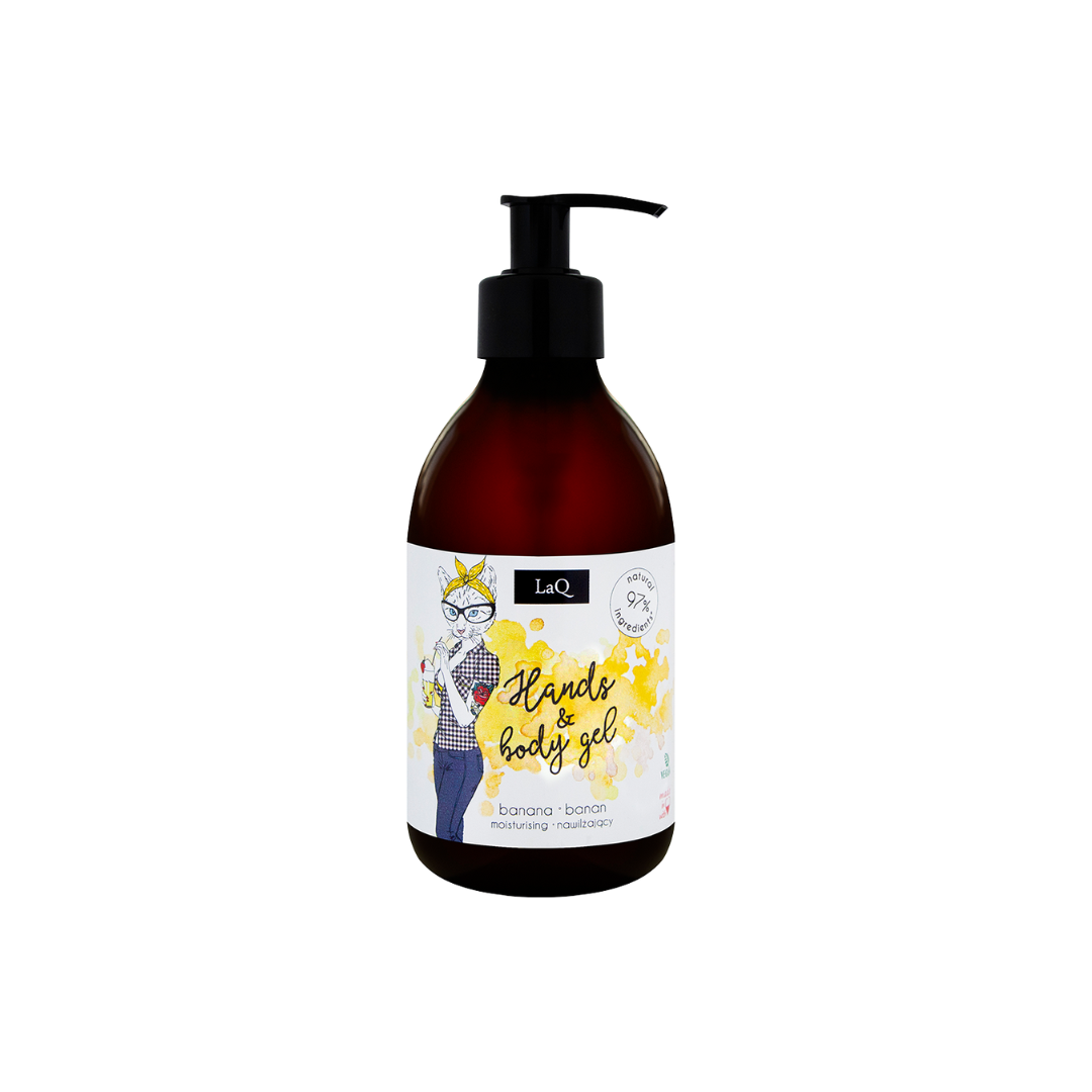 Gel de curatare pentru maini si corp banane, 300ml | LaQ