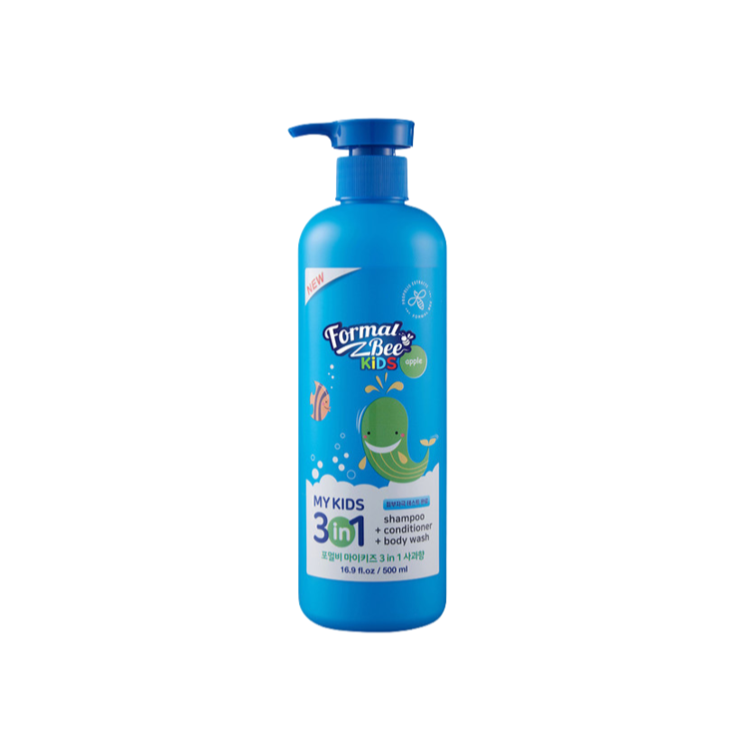 Gel de dus 3in1 cu parfum de mar pentru copii, 500ml | Formal Bee