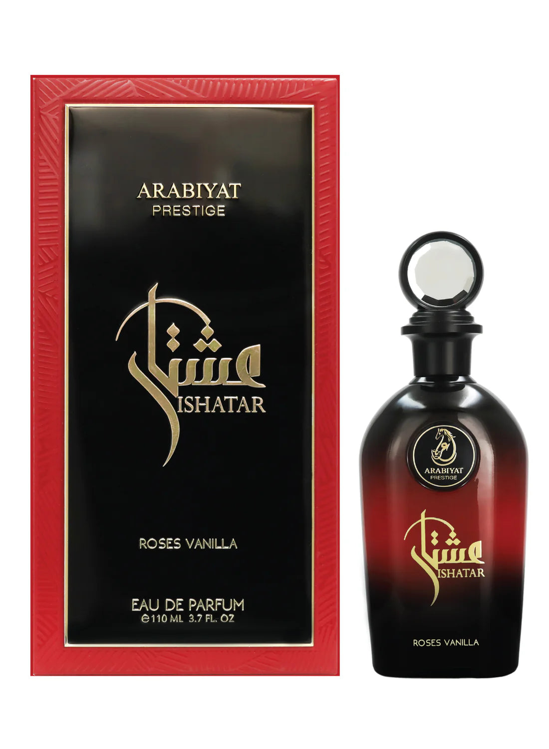 Apa de Parfum Arabiyat Prestige Ishatar Roses Vanilla, Unisex, 110 ml
