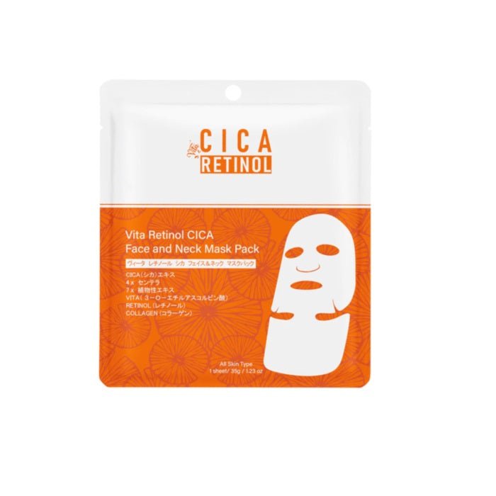 VITA RETINOL CICA FACE AND NECK MASK - Masca Regeneratoare Fata Si Gat Cu Retinol Si Cica