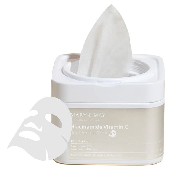 Mary and May Niacinamide Vitamin C Brightening Mask, 30buc