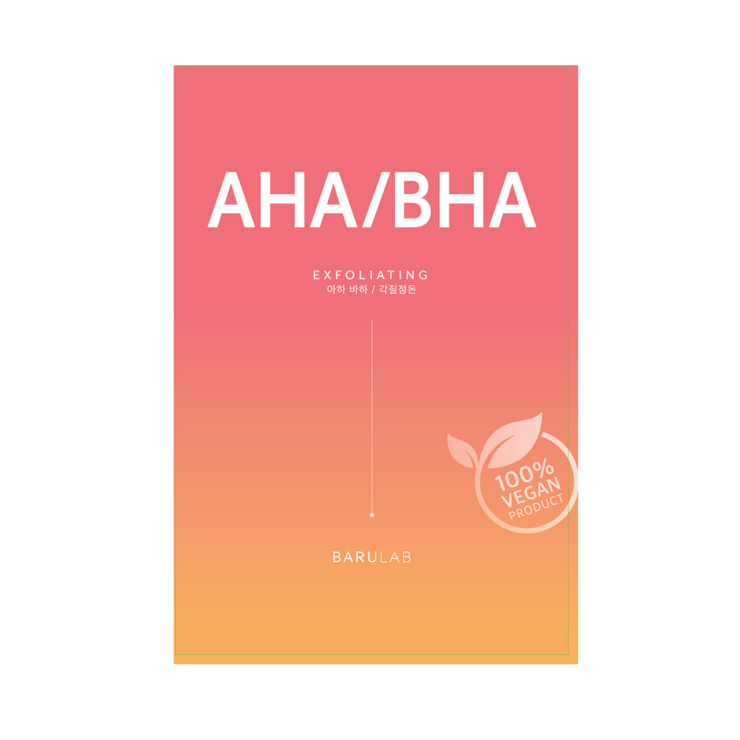 Masca tip servetel vegana cu AHA si BHA, 23g | Barulab