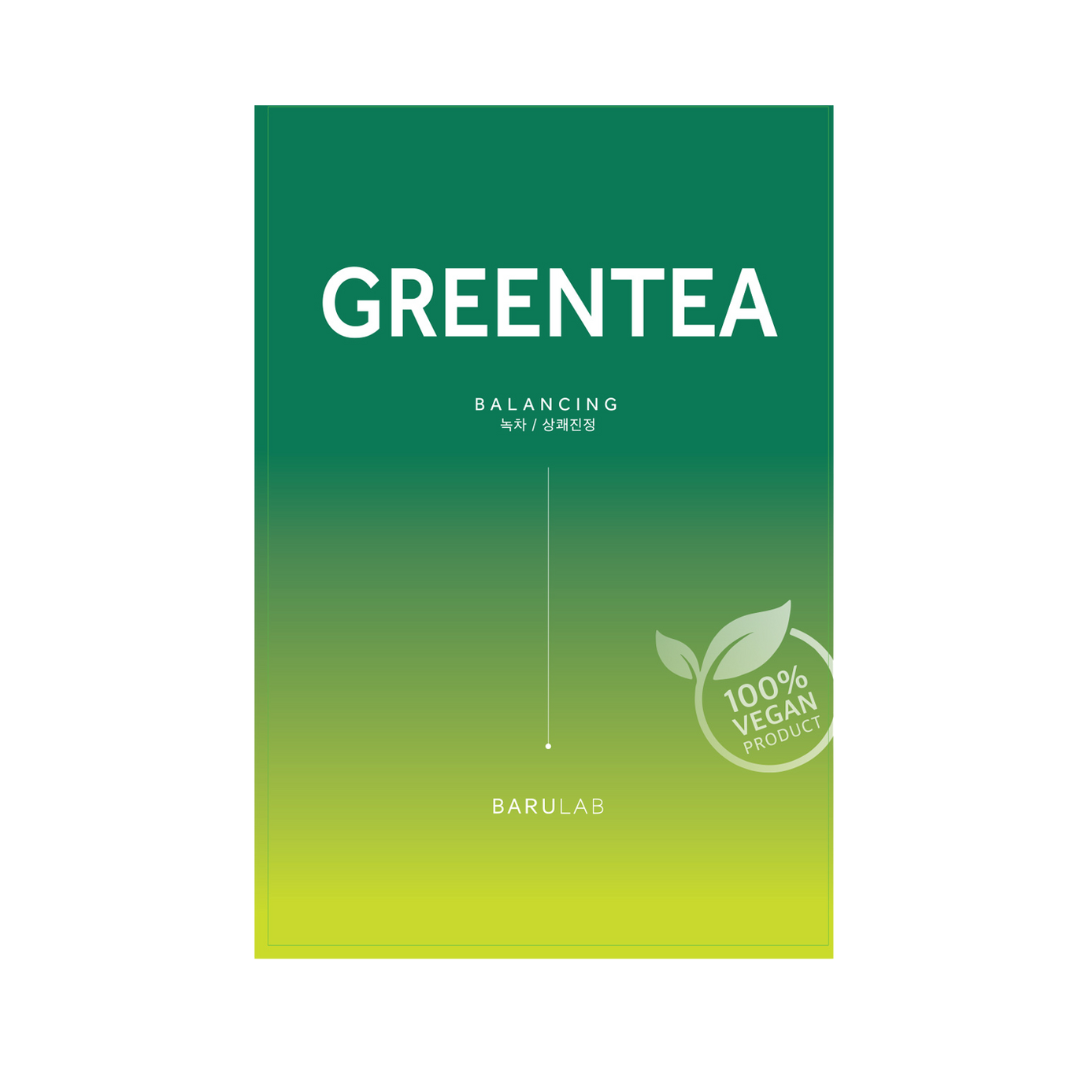 Masca tip servetel vegana cu ceai verde, 23g | Barulab