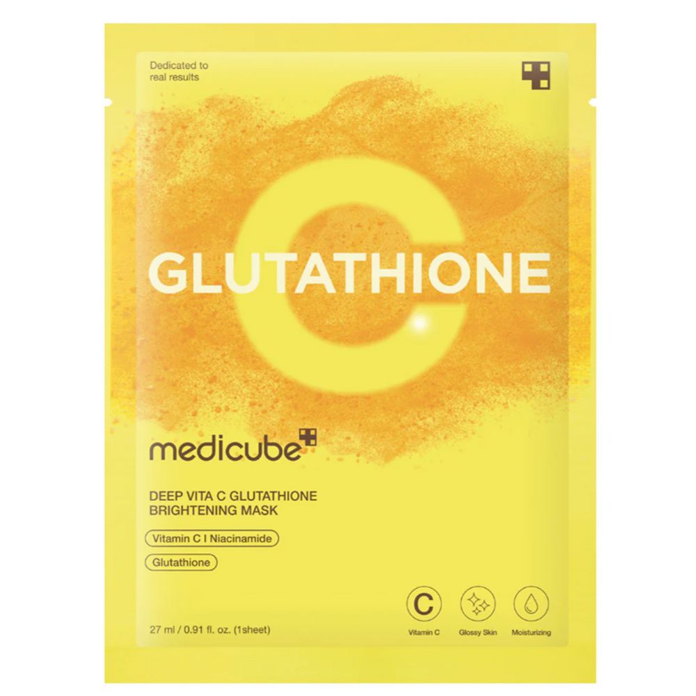 Medicube Deep Vita C Glutathione Brightening Mask, 27ml