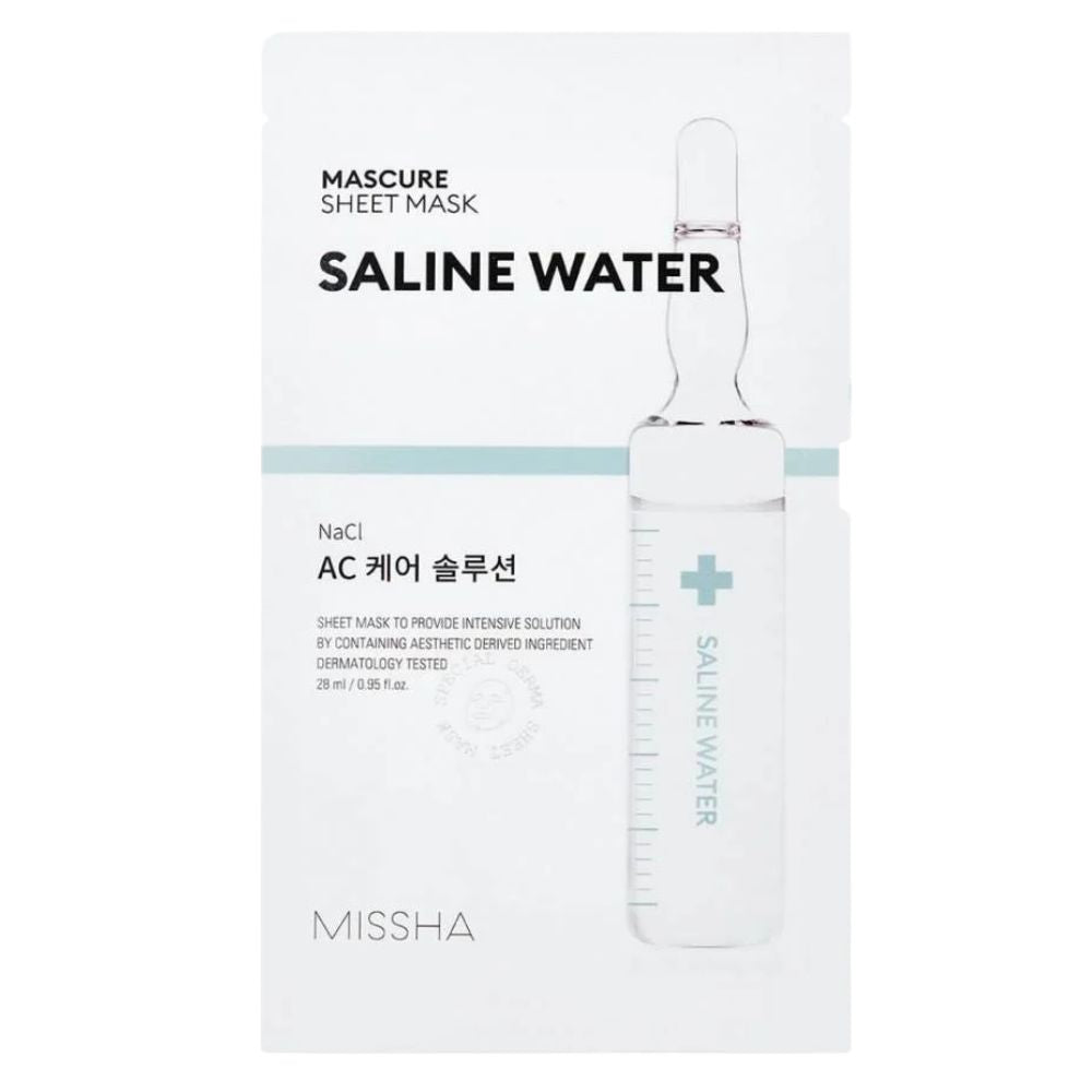 Missha Mascure Ac Care Solution Sheet Mask Saline Water, 28ml