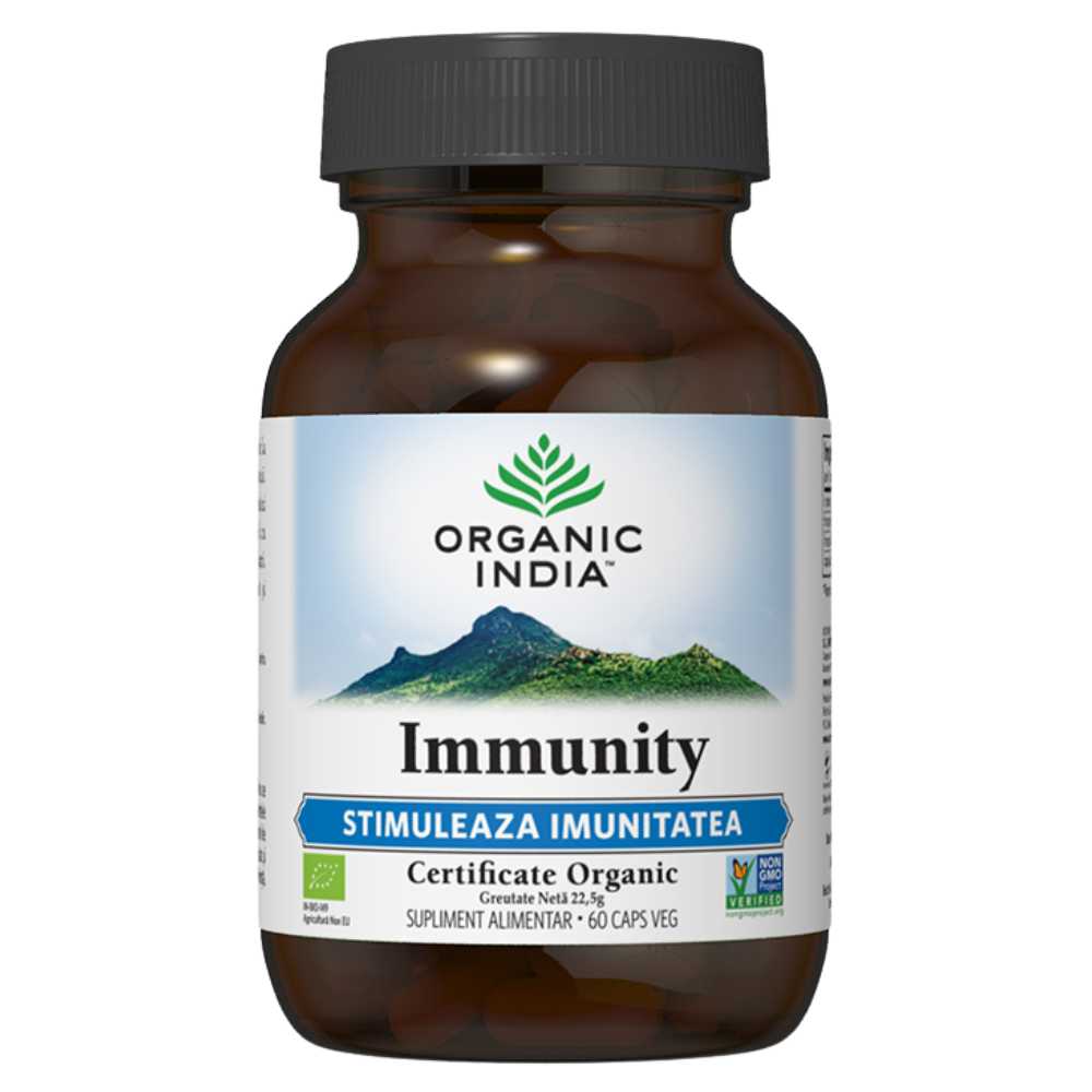 Organic India Immunity Stimuleaza Imunitatea, 60 capsule