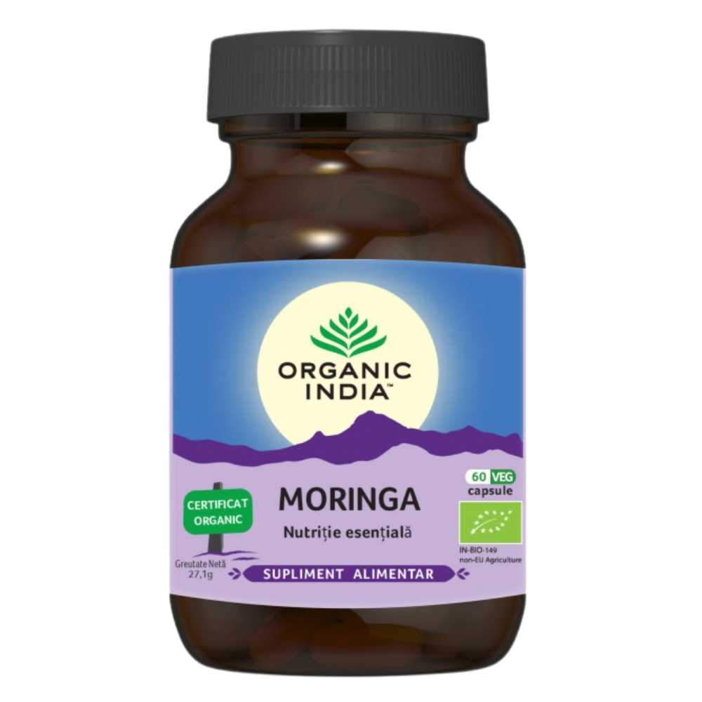 Organic India Moringa Nutritie Esentiala, 60 capsule