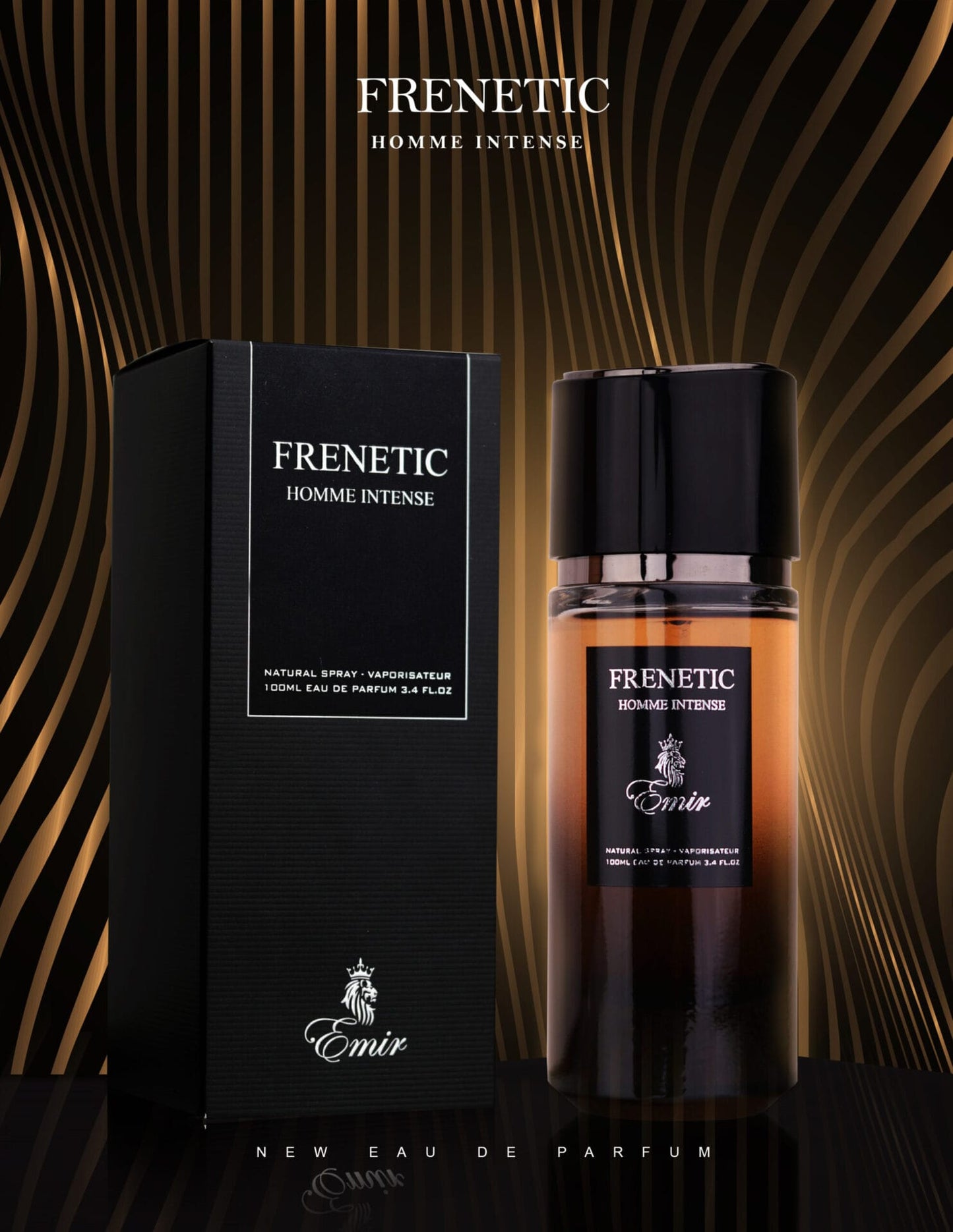 Apa de Parfum Emir, Frenetic Homme Intense, Barbati, 100 ml