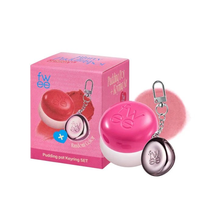 KEYRING LIP & CHEEK BLURRY PUDDING POT PK01 BABY - Blush 2 In 1 Cu Breloc Pentru Retusuri