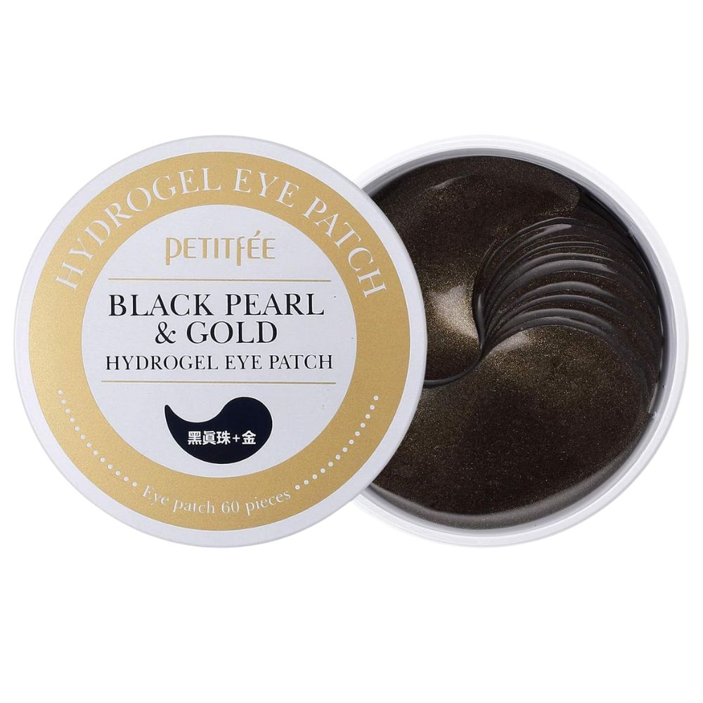 Petitfee Black Pearl and Gold Eye Patch, 60buc