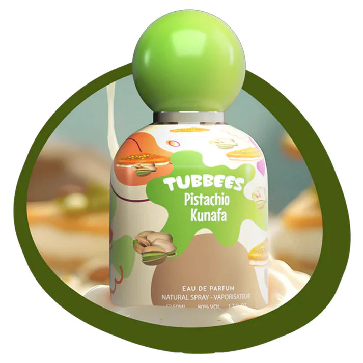 Apa de Parfum Tubbees Pistachio Kunafa, Unisex, 50 ml