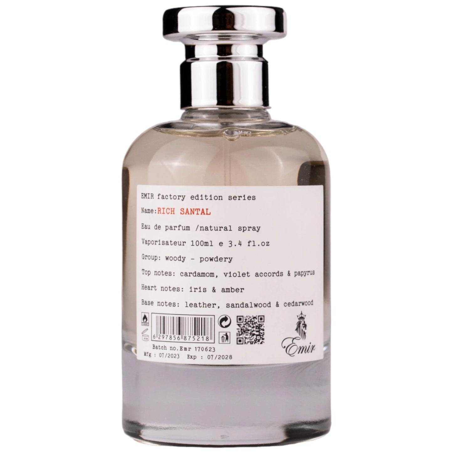 Rich Santal Factory Edition By Emir 100 ml – Parfum arabesc original import Dubai inspirat din Le Labo Santal 33