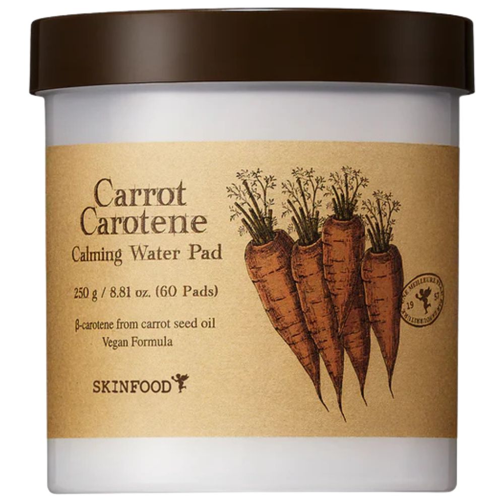 Skinfood Carrot Carotene Calming Water Pad, 60pads