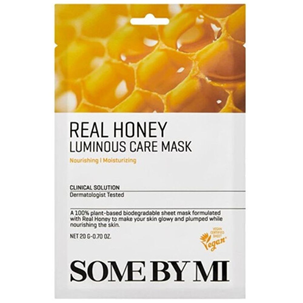 Somebymi Real Honey Luminous Care Mask, 20g
