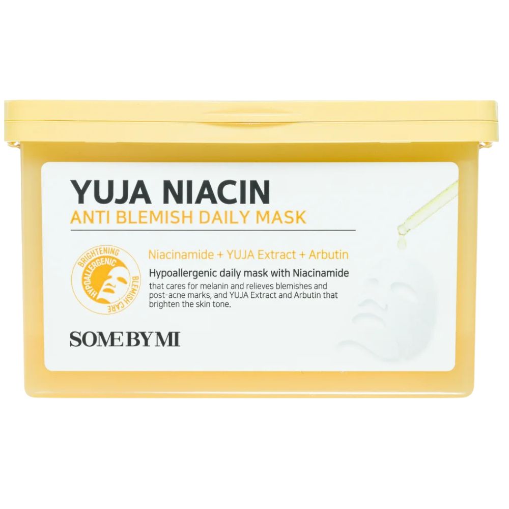 Somebymi Yuja Niacin Anti Blemish Daily Mask, 30buc