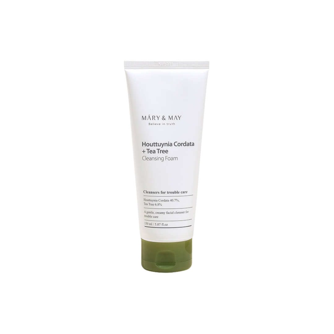 Spuma de curatare cu Houttuynia Cordata + arbore de ceai, 150ml | Mary and May