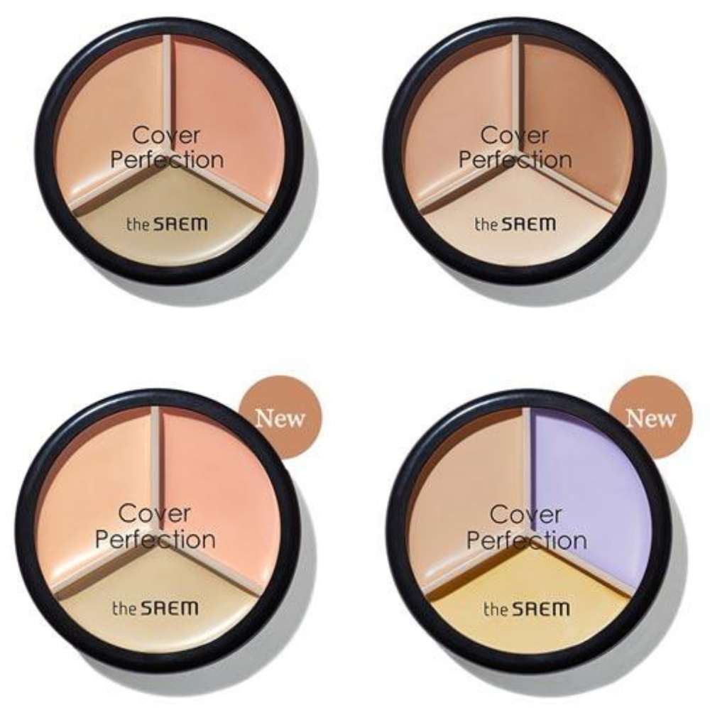The Saem Cover Perfection Triple Pot Concealer, 18g