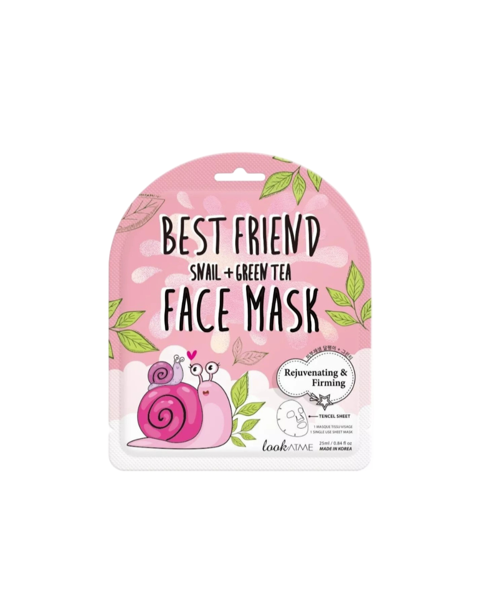 Masca tip servetel pentru rejuvenare si fermitate cu extract de ceai verde si mucina de melc, 25ml | Look At Me