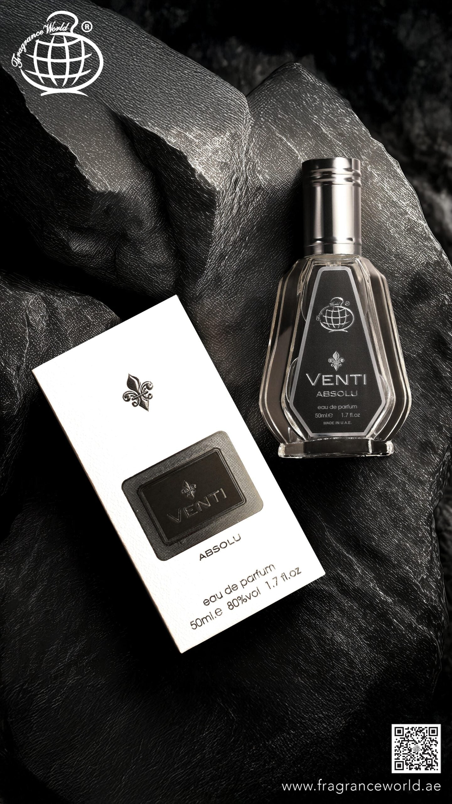 Apa de Parfum Venti Absolu by Fragrance World, Barbati, 50 ml