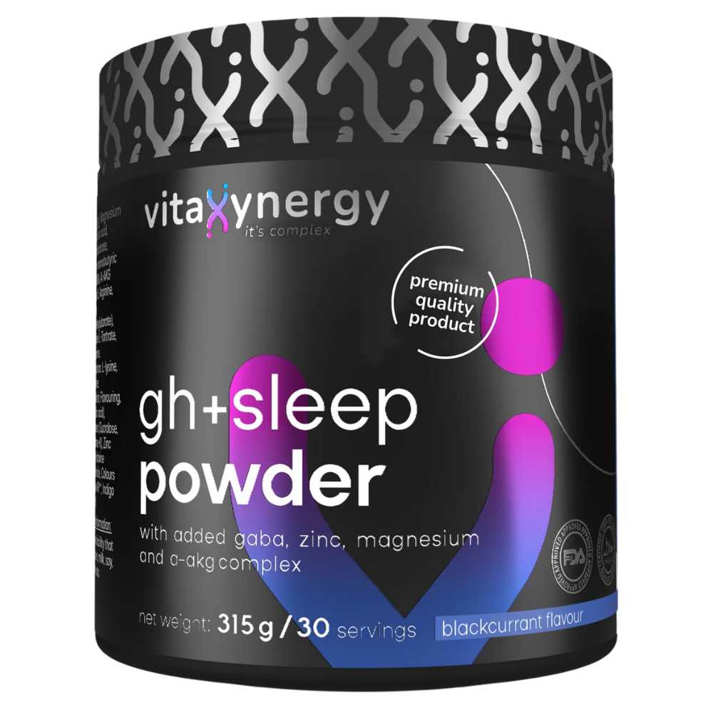 Vitaxynergy GH + Somn, Pudra cu Aroma de Coacaze Negre, 315g