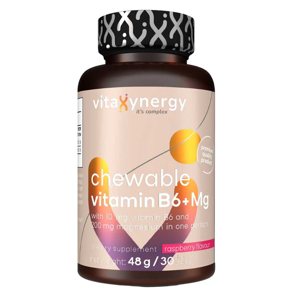 Vitaxynergy Vitamina B6 + Mg, 30 tablete masticabile