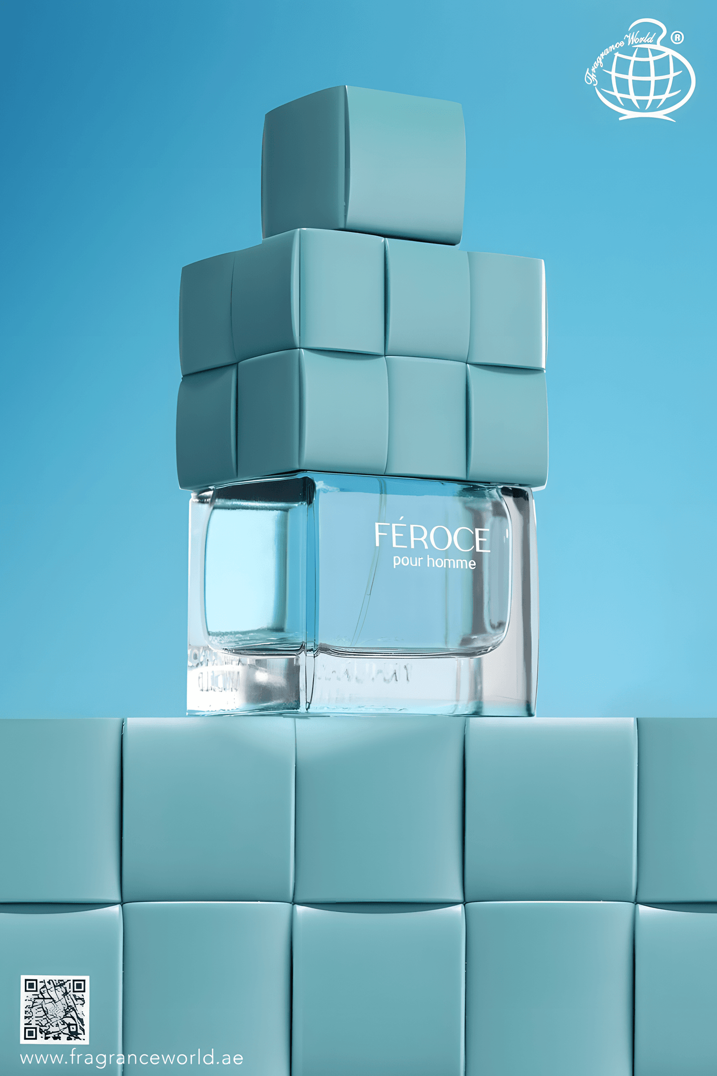 Apa de Parfum Feroce by Fragrance World, Barbati, 100 ml