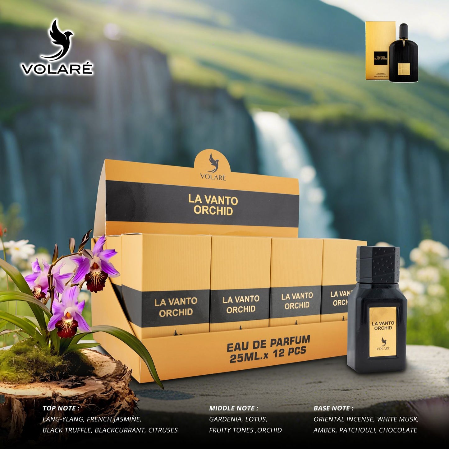 Apa de Parfum Volare La Vanto Orchid, Femei, 25 ml
