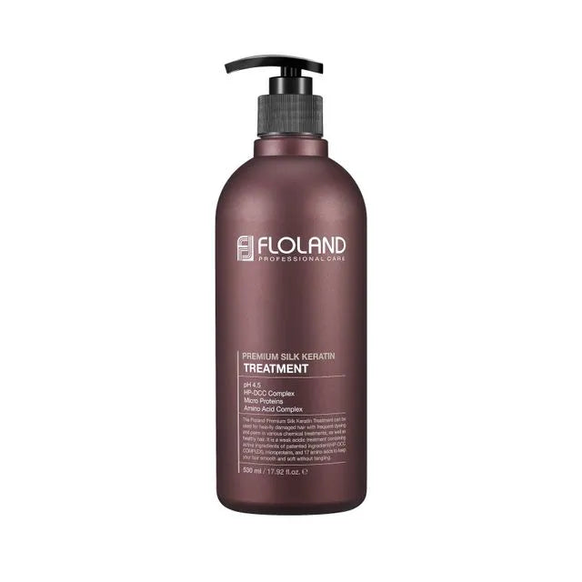 Balsam-tratament cu keratina si matase, pentru par uscat, 530ml | Floland